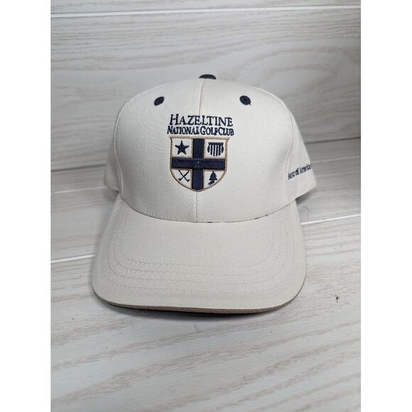 Hazeltine Golf Club Hat‎ Cap Strap Back Adjustable Cotton Golf Logo MN - Picture 2 of 10